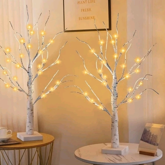 Light Up White Birch Tree - Picture 10 of 12